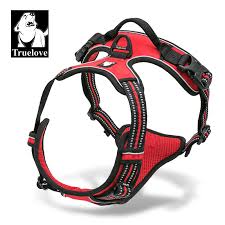 Us 16 82 37 Off Truelove Front Range Reflective Nylon Large Pet Dog Harness All Weather Padded Adjustable Safety Vehicular Leads For Dogs Pet On
