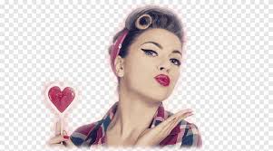 pin up 1950s hairstyle retro style