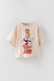 TOM AND JERRY © &™ WARNER BROS T-SHIRT - Pale pink