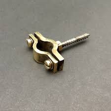 20mm Od Pipe Clip Wall Mount Brass For