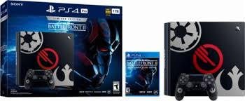 One of the rarest playstation consoles. Sony Playstation 4 Pro 1tb Limited Edition Star Wars Battlefront Ii Console Bundle Jet Black 3002421 Best Buy Star Wars Battlefront Battlefront Ps4 Pro Bundle