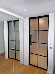 Black Glass Door Privacy Doors