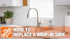 how to replace a drop in kitchen sink