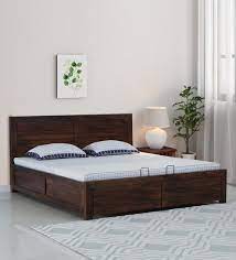 Segur Sheesham Wood Queen Size Bed