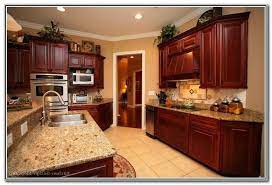 Kitchens With Dark Wood Cabinets