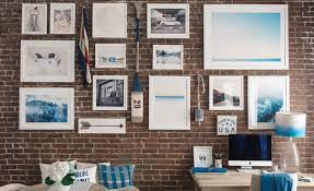 Gallery Wall On Exposed Brick Walls