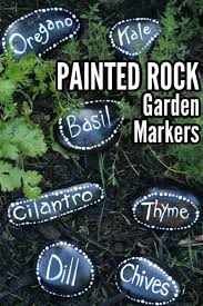 Painted Rock Garden Markers Easy