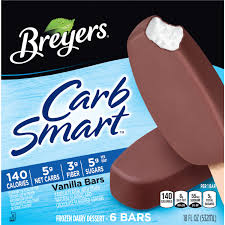 breyers frozen dairy dessert bars vanilla