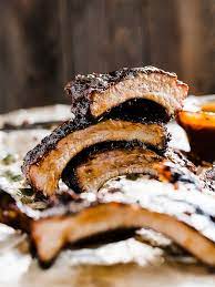 low and slow grilled baby back ribs