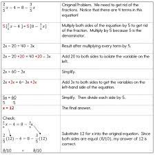 Solving Algebra Equations With