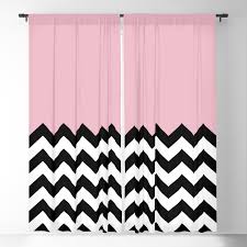 Maybe you would like to learn more about one of these? Black And White Zigzag Pattern Chevron Pink Blackout Curtain By Strawberry And Hearts Society6