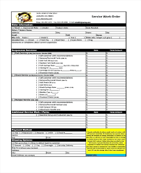 Work Order Template Pdf Sub Contract Work Order Form Maintenance
