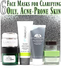 6 face masks for clarifying oily acne