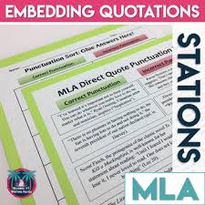 Embedding Quotations In Research Papers Mla And Writing Practice