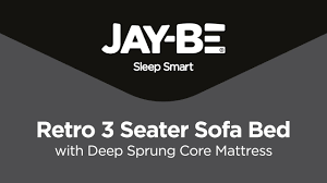 jay be retro sofa bed with deep sprung