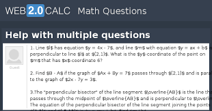 Help With Multiple Questions