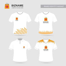 Company Shirts Design Vector With Shopping Bag Template For Free