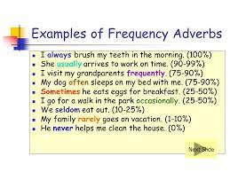 (auxiliary verb) + (subject) + (frequency adverb) . Adverbs Of Frequency Cep 811 Jinny Kim Han Let S Begin Ppt Video Online Download