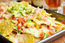 Nachos Melted Cheese Sauce Jalapeno Chicken Vegetable Photos Free  gambar png