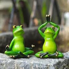 Frog Figurines Yoga Frog Statue
