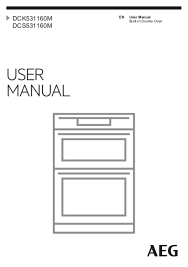 User Manual Aeg Dck531160m English