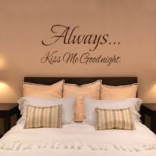 Wall Lettering Always Kiss Me Goodnight