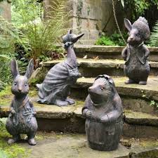 Easter Resin Animal Statues Home Decor