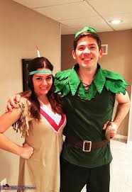 peter pan and tiger lily couple costume