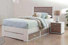 In our wide selection of single beds and single bed frames you can find anything from classical to spartan or more practical ones with built in storage that make even better use of your space. Hero King Single Slat Bed Frame By Platform 10 Harvey Norman New Zealand