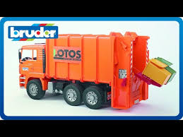 bruder toys man rear loading garbage