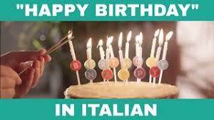 how to say happy birthday in italian