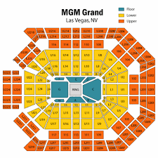 Mgm Grand Garden Arena Seating Chart With Rows Mgm Grand