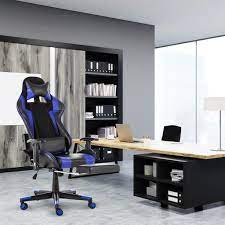 It features an accessory shelf atop a storage cabinet, a keyboard panel equipped with a safety stop, 2 drawers and a file cabinet. Gaming Chair Racing Office Chair Ergonomic Desk Chair Massage Pu Leather Recliner Pc Computer Chair With Lumbar Support Headrest Armrest Buy From 153 On Joom E Commerce Platform