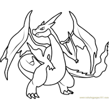 Printable coloring and activity pages are one way to keep the kids happy (or at least occupie. Mega Charizard Coloring Pages For Kids Download Mega Charizard Printable Coloring Pages Coloringpages101 Com