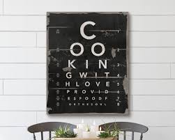 Weathered Farmhouse Eye Chart Heart Your Walls
