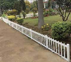 White Garden Picket Fence