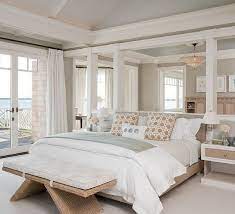 comfy modern coastal master bedroom