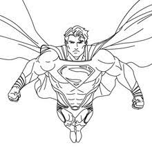 dibujos superman para colorear pintar