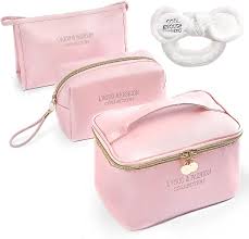 makeup bags for women and purse 3 pack