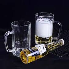 Glass Beer Mug With Handle Thickened