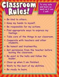 Classroom Rules Chart Classroom Rules Classroom