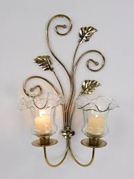 Vintage Gold Wall Sconce Swirls Of