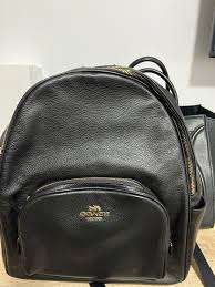 coach leather backpack outlet women s