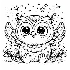 owl coloring joy coloring pages child