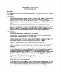 Catering Contract Template Pdf