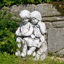 Girl 56cm Stone Resin Garden Statue