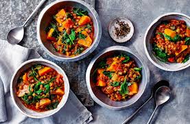 ernut squash and spinach curry