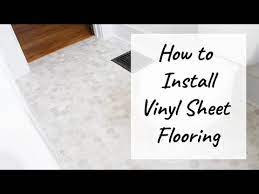 how to install vinyl sheet flooring