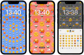 an emoji lock screen wallpaper