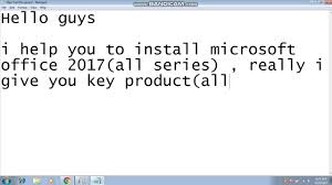 If you don't have your product. Microsoft Office 2017 Product Key All Product Key Is In Description Youtube